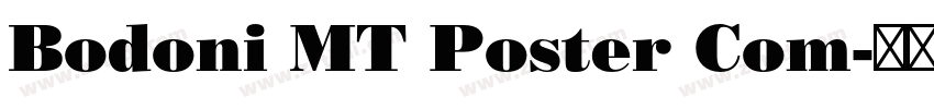 Bodoni MT Poster Com字体转换